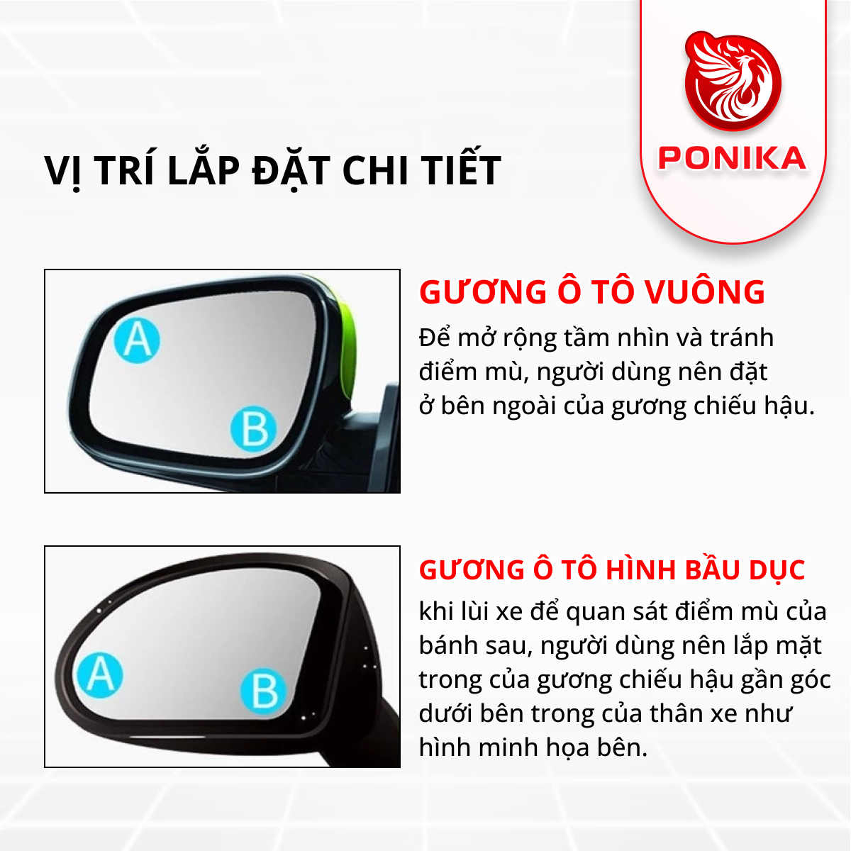 Bộ 2 Gương Cầu Lồi Ô Tô Đế Hút Xóa Điểm Mù - Ảnh 7