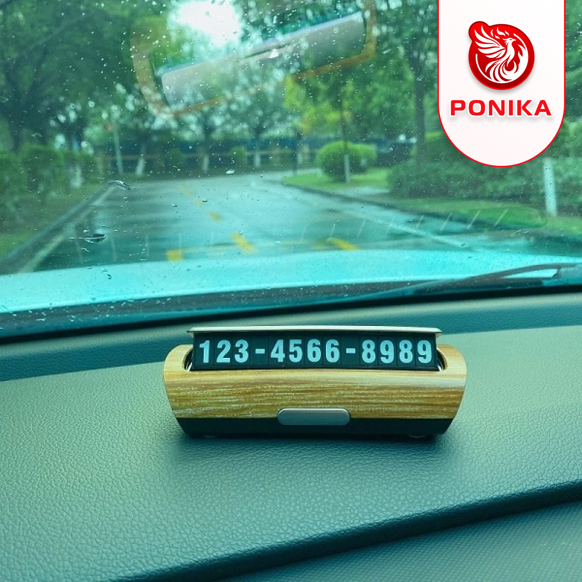 Bảng Số Điện Thoại Ô Tô Để Taplo - Yumcho - Ảnh 4