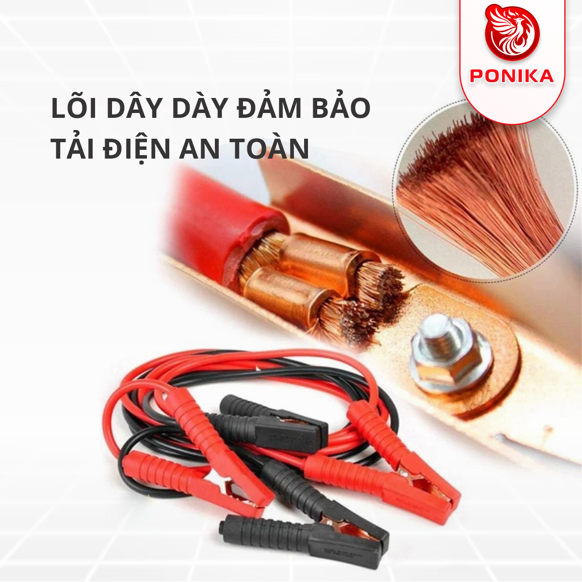Dây Câu Bình Ắc Quy Ô Tô 2000A - Ảnh 2