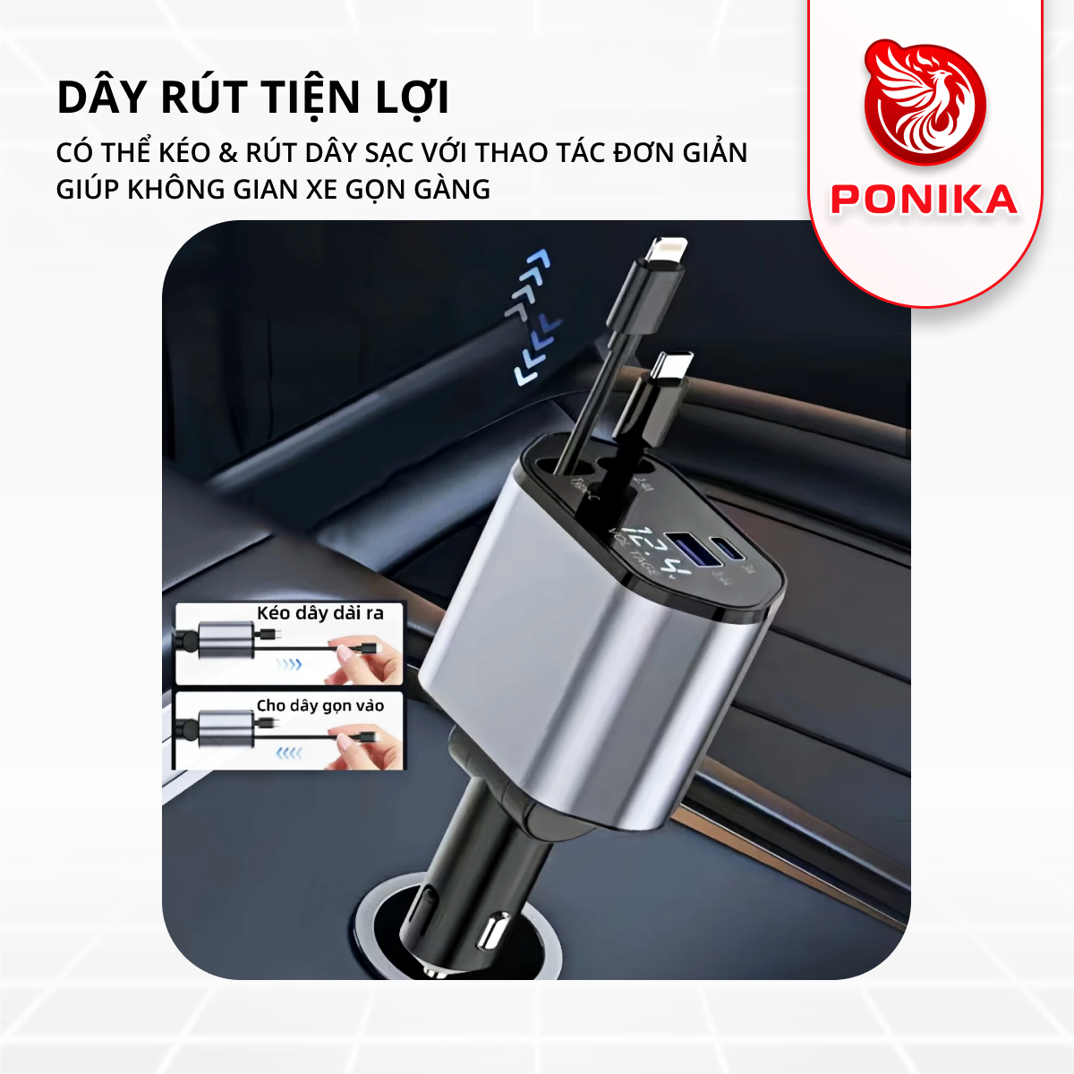 Tẩu Sạc Nhanh 4in1