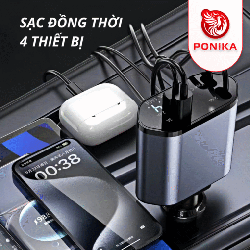 Tẩu Sạc Nhanh 4in1