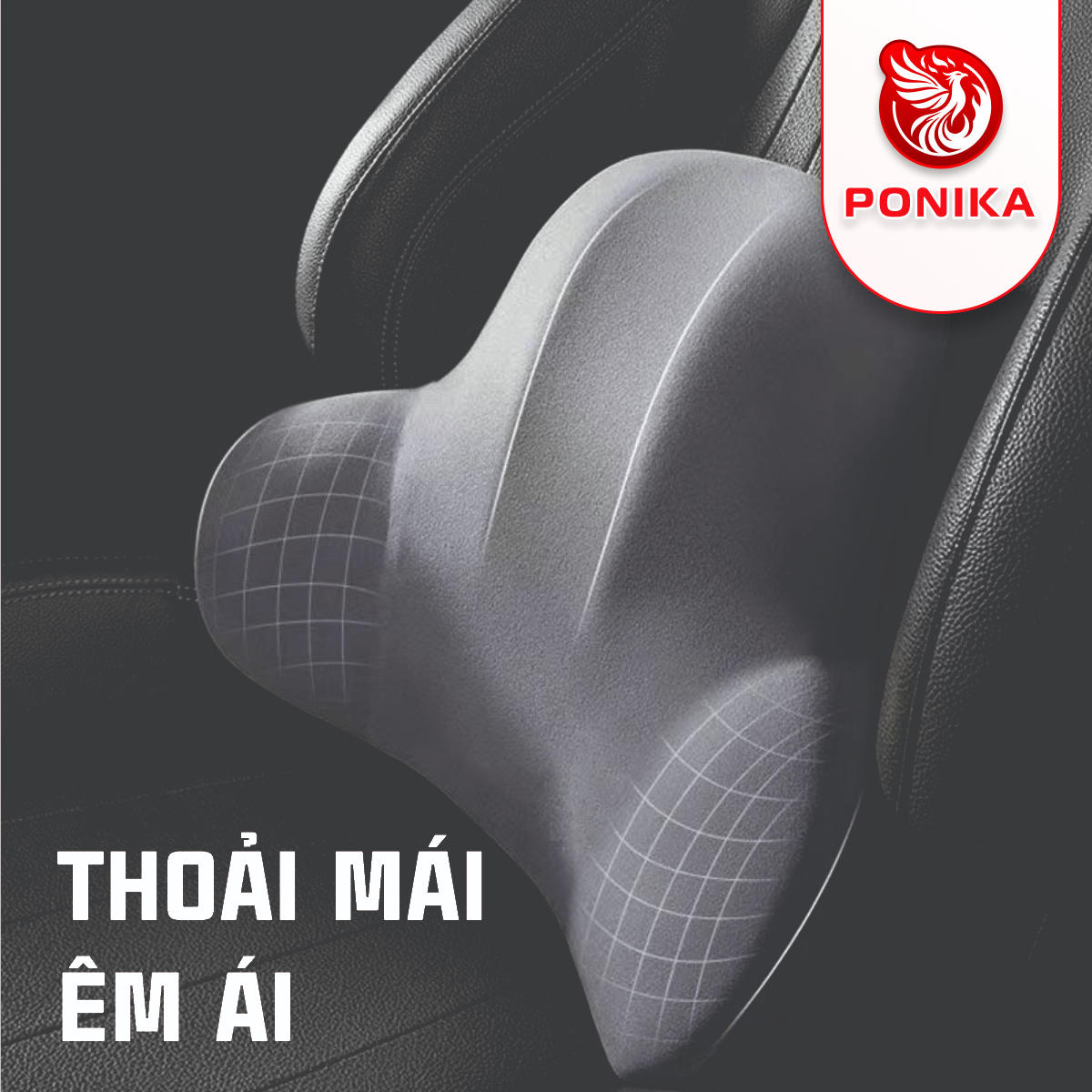 Gối Tựa Lưng Ô Tô Cao Su Non