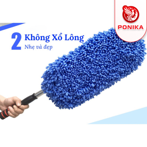 Chổi Lau Rửa Xe Ô Tô - Dạng Dẹt Cán Dài