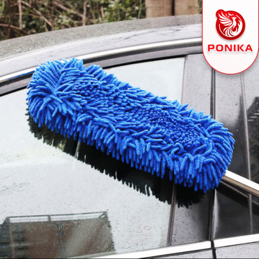Chổi Lau Rửa Xe Ô Tô - Dạng Dẹt Cán Dài