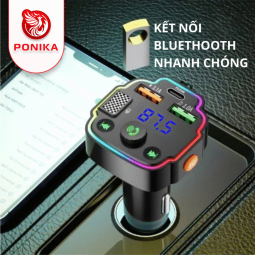 Tẩu nghe nhạc bluetooth ô tô Q8