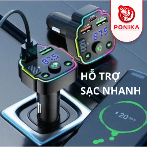 Tẩu nghe nhạc bluetooth ô tô Q8