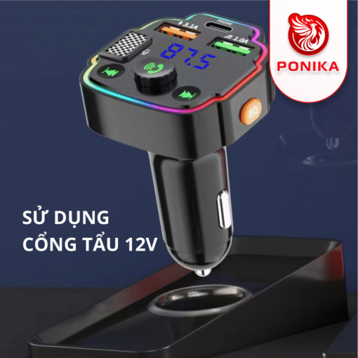 Tẩu nghe nhạc bluetooth ô tô Q8