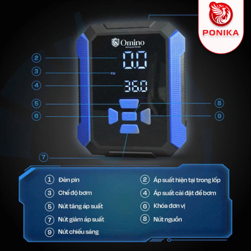 Bơm Lốp Xe Ô Tô Omino